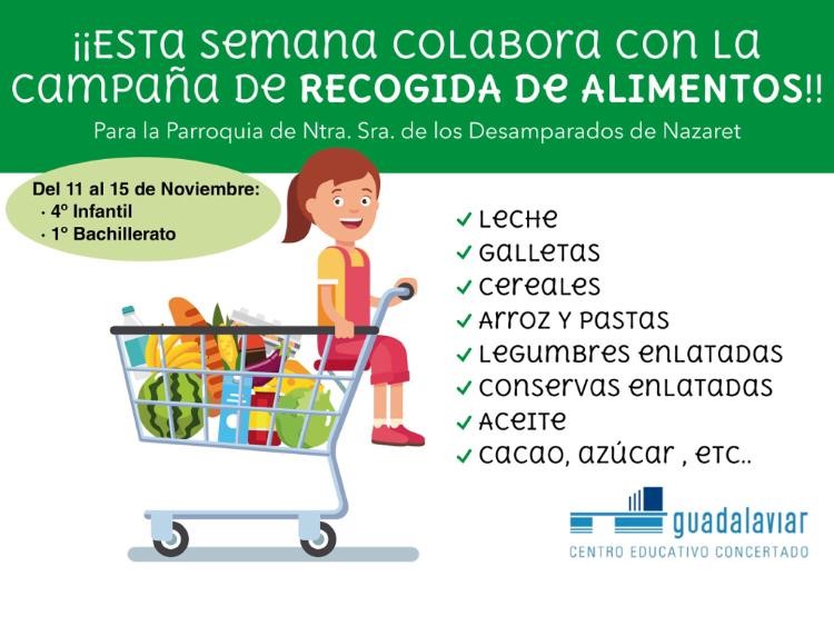 Recogida de alimentos para Nazareth
